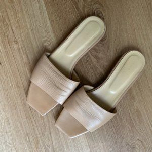 AEYDE Anna leather slide flats - Size 40